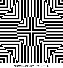 Abstract circles seamless pattern. stripe vector.