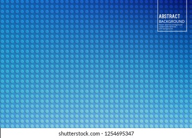 Abstract Circles and Shadows on Blue
 Background. Vector Design Template with Soft Gradient, for Posters, Slides, start pages.