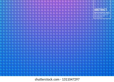 Abstract Circles and Shadows on Blue Background. Vector Design Template with Soft Gradient, for Posters, Slides, start pages.