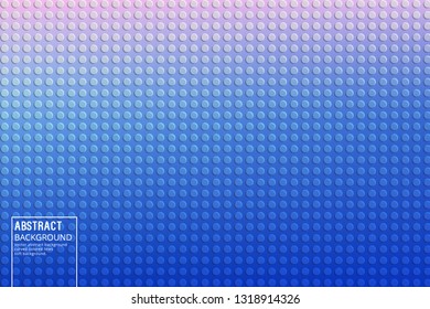Abstract Circles and Shadows on Blue Background. Vector Design Template with Soft Gradient, for Posters, Slides, start pages.