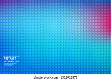 Abstract Circles and Shadows on Blue Background. Vector Design Template with Soft Gradient, for Posters, Slides, start pages.