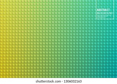 Abstract Circles and Shadows on Green Background. Vector Design Template with Soft Gradient, for Posters, Slides, start pages.