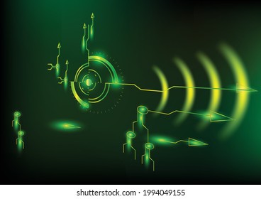 Abstract circles shape hitech technology global space science backgrounds wallpaper backdrop pattern symbol elements art graphic design modern future vector and illustration EPS10