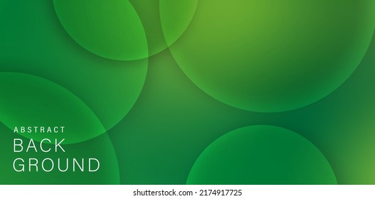 círculos abstractos moldeados de fondo de color verde gradiente para encabezado de sitio web, página de inicio, marketing de agencia de publicidad, signos comerciales, portada corporativa, concepto de producto de evento de lanzamiento, elemento de diseño