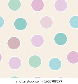 abstract circles shapes seamless pattern for textile, fabric, wrapping, wallpaper. abstract geometric background