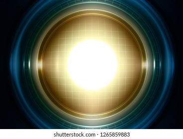 Abstract circles technology background, Vector illustration