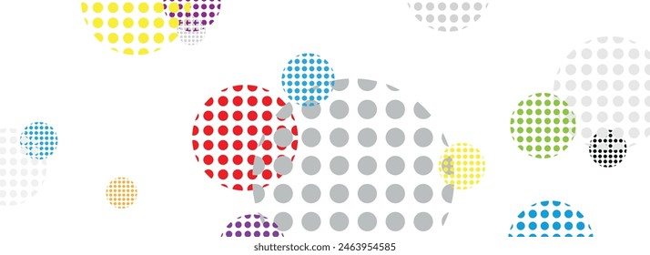 abstract circles texture on white background