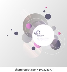 Abstract Circles Trendy Backround