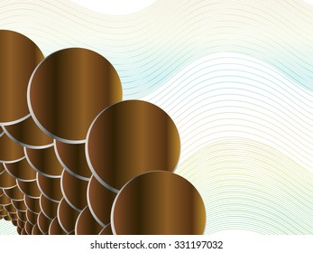 Abstract circles twister blend background