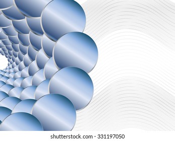 Abstract circles twister blend background