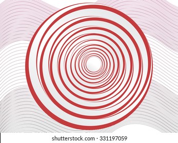 Abstract circles twister blend background