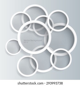 Abstract circles vector background.