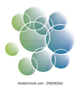 Abstract circles vector background.
