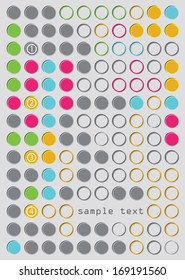 abstrakte Kreise, Vektorhintergrund EPS10 Illustration