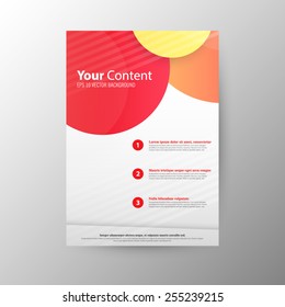 Abstract Circles Vector Flyer Design