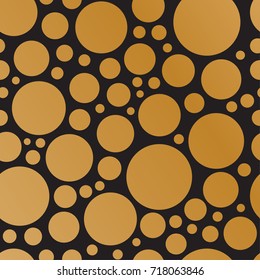 Abstract Circles Vector Pattern. Geometric texture. Repeating background.