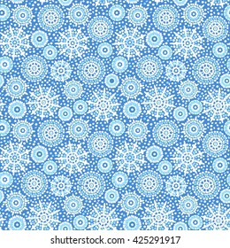 Abstract circles wallpaper. Vector seamless wavy pattern.
