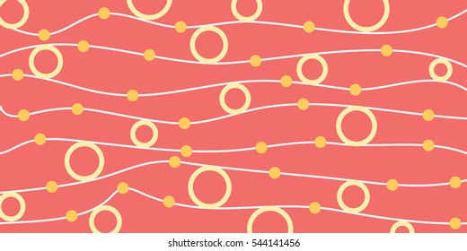 abstract circles and waves vector design