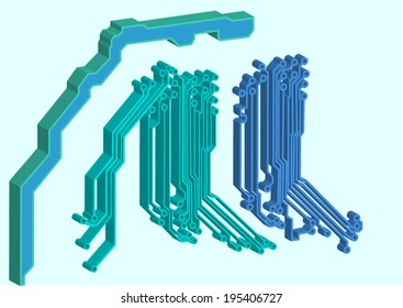abstract circuit background 