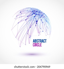 Abstract circuit background with place for your text. Vector illustration.