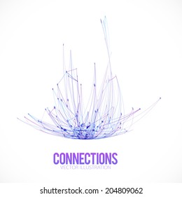 Abstract circuit background with place for your text. Vector illustration.