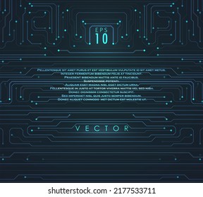 Abstract circuit board background. Artificial Intelligence illustration. Digital innovation background