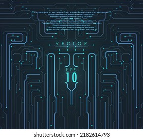 Abstract circuit board background. Artificial Intelligence illustration. Digital innovation background