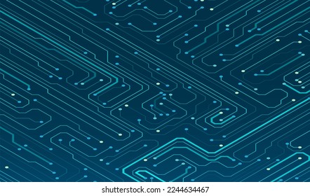 Abstract circuit board background. Artificial Intelligence illustration. Digital innovation background