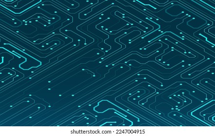 Abstract circuit board background. Artificial Intelligence illustration. Digital innovation background