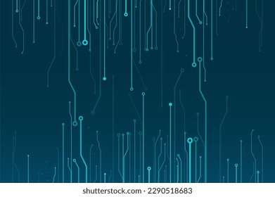 Resumen del fondo de la placa de circuito. Ilustración de inteligencia artificial. Antecedentes de la innovación digital