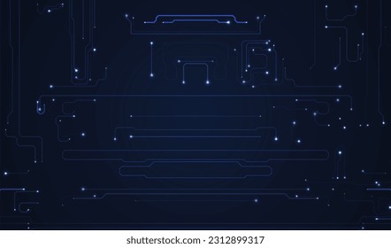 Resumen del fondo de la placa de circuito. Ilustración de inteligencia artificial. Antecedentes de la innovación digital