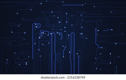 Abstract circuit board background. Artificial Intelligence illustration. Digital innovation background
