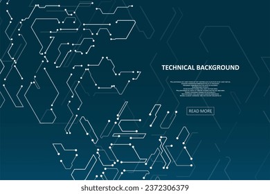 Abstract circuit board background. Artificial Intelligence illustration. Digital innovation background