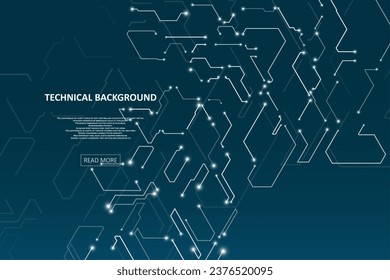Abstract circuit board background. Artificial Intelligence illustration. Digital innovation background