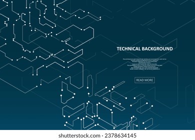 Abstract circuit board background. Artificial Intelligence illustration. Digital innovation background