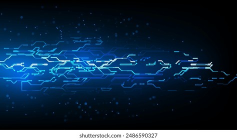 Abstract circuit board background. Artificial Intelligence illustration. Digital innovation background