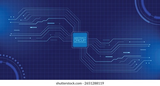Fondo Abstractas de la placa de circuito en azul, que representa la tecnología digital y las conexiones electrónicas.

