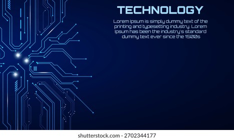 Abstract circuit board background texture of technology, vector illustration