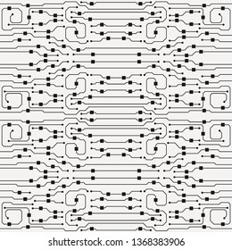 Abstract circuit board background. Vector flat circuit board illustration