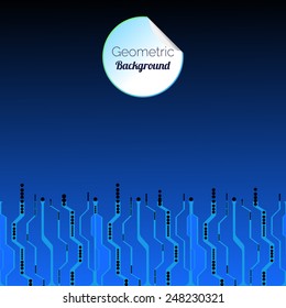 Abstract Circuit Board Background. Web Design Vector.
