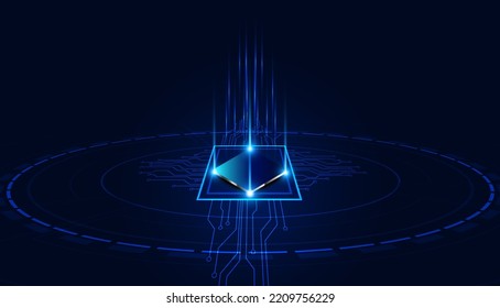 Abstract Circuit Board Electronics Concept Semiconductor Circuit connection, modern system, AI system, artificial intelligence mechanism