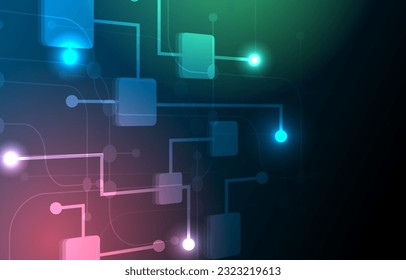 Abstract circuit board electronics circuit board future technology. connection digital data background EP.2.Elements Isolated vector illustration. and graphic technology  Science abstract  