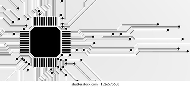 Abstract circuit board futuristic technology processing business background