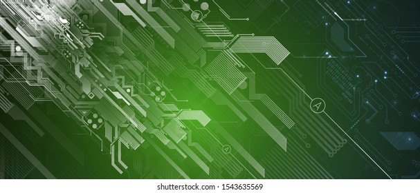 Abstract circuit board futuristic technology code processing business background