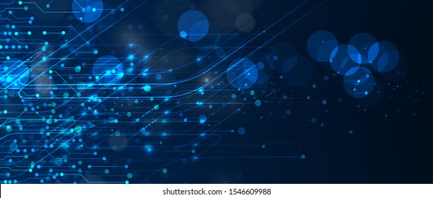 Abstract circuit board futuristic technology processing business background
