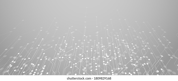 Abstract circuit board futuristic technology processing business background
