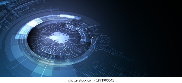 Abstract circuit board futuristic technology processing business background