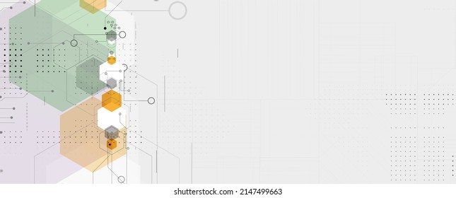 Abstract circuit board futuristic technology processing business background