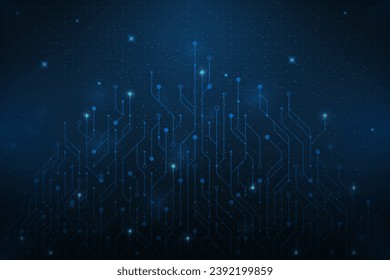 Abstract circuit board futuristic technology processing background