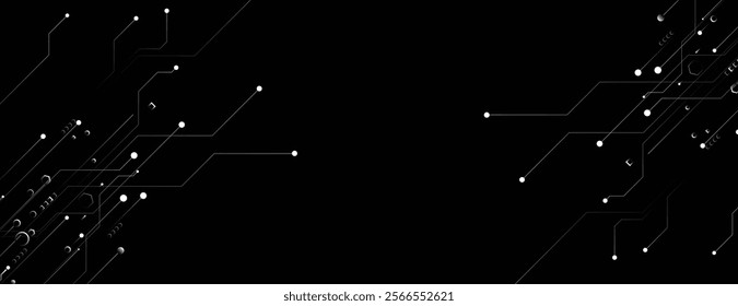 Abstract circuit board futuristic technology processing business background